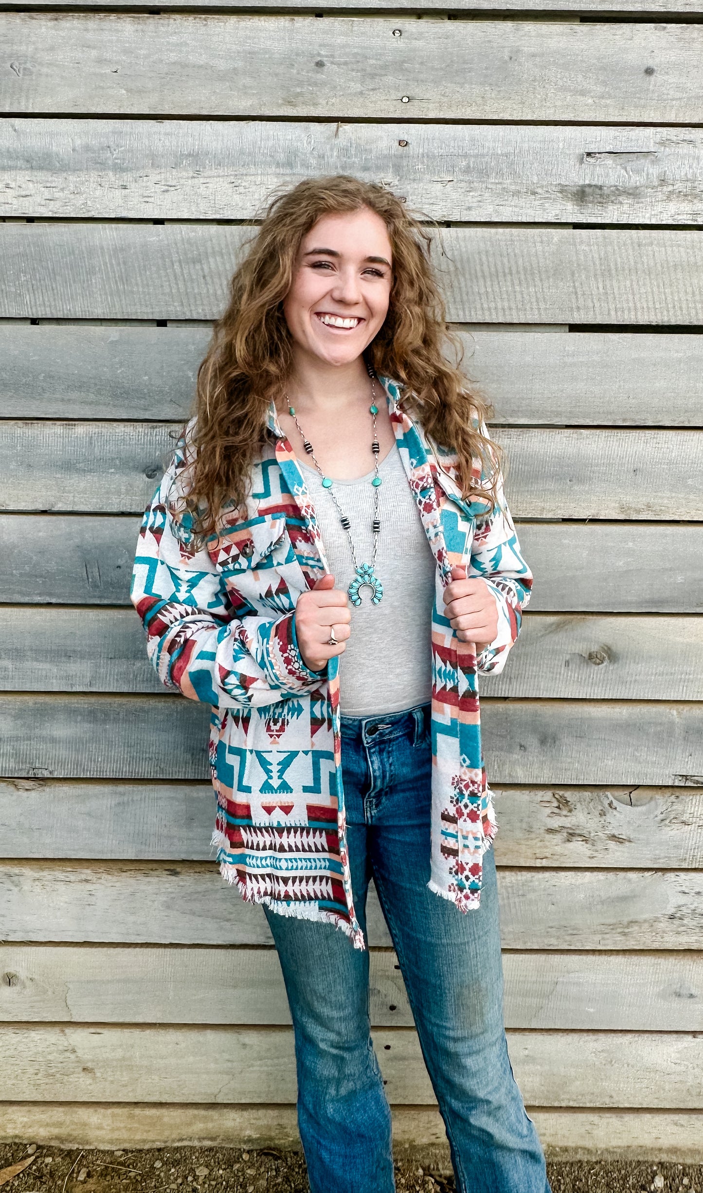 Wyoming Aztec shacket