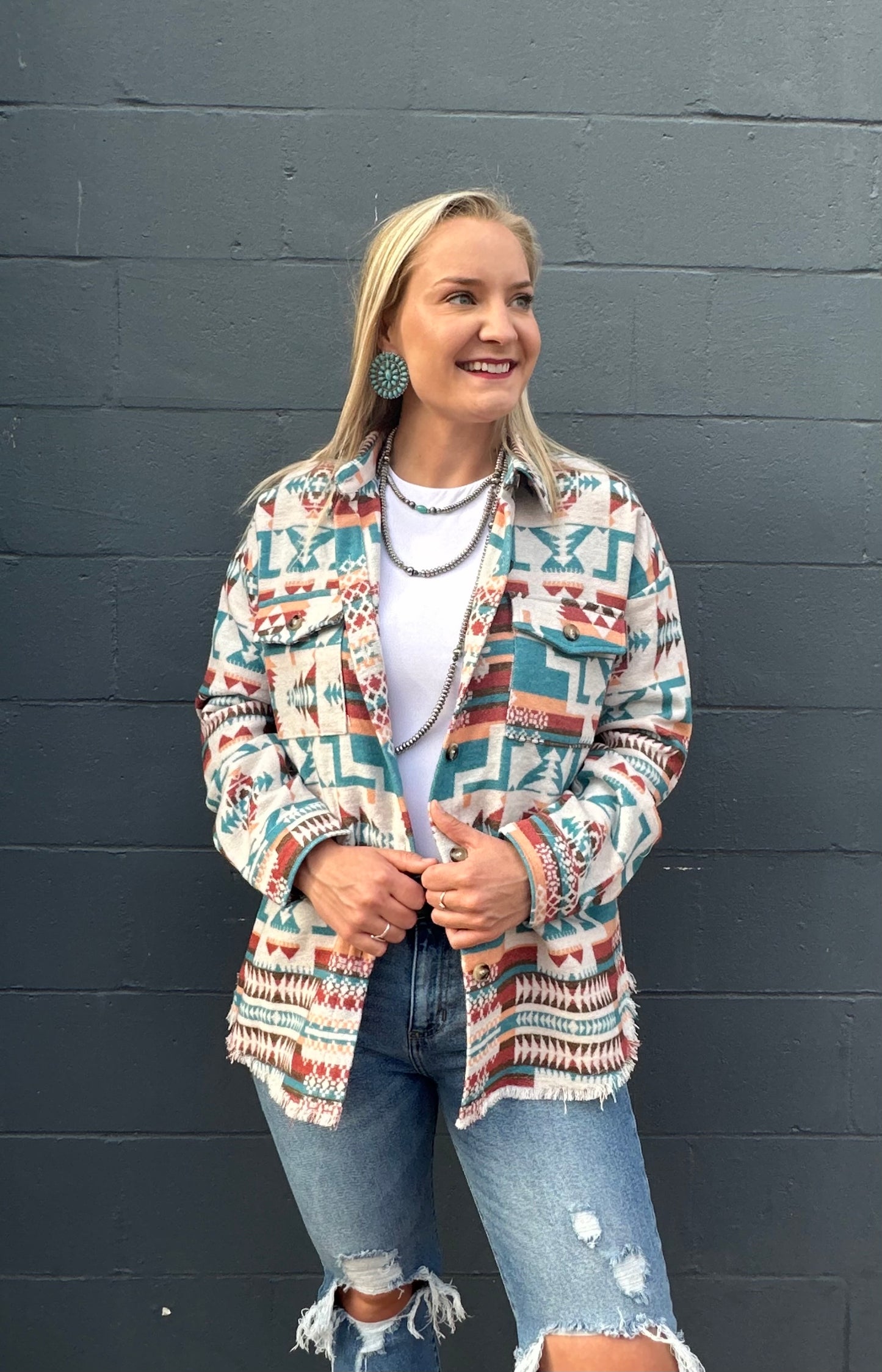 Wyoming Aztec shacket