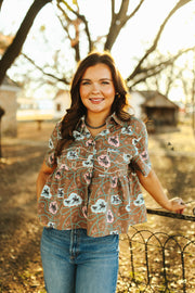 Loopty Lou Bubble Bronc Top