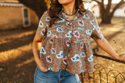 Loopty Lou Bubble Bronc Top