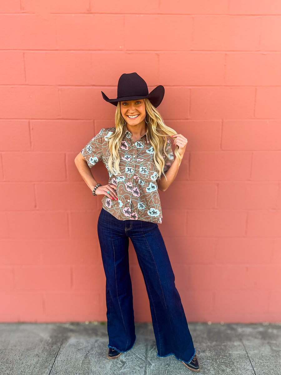 Loopty Lou Bubble Bronc Top