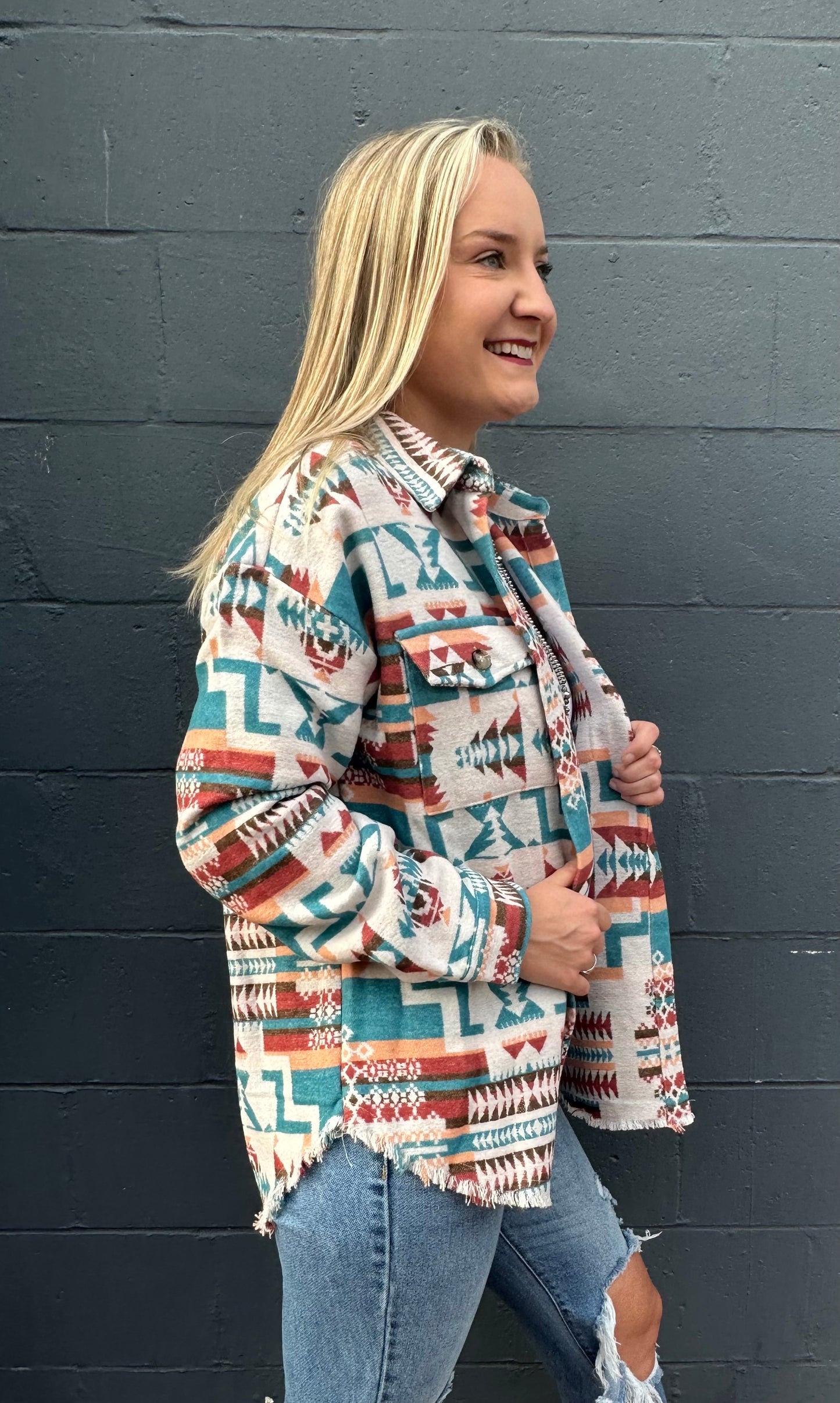Wyoming Aztec shacket