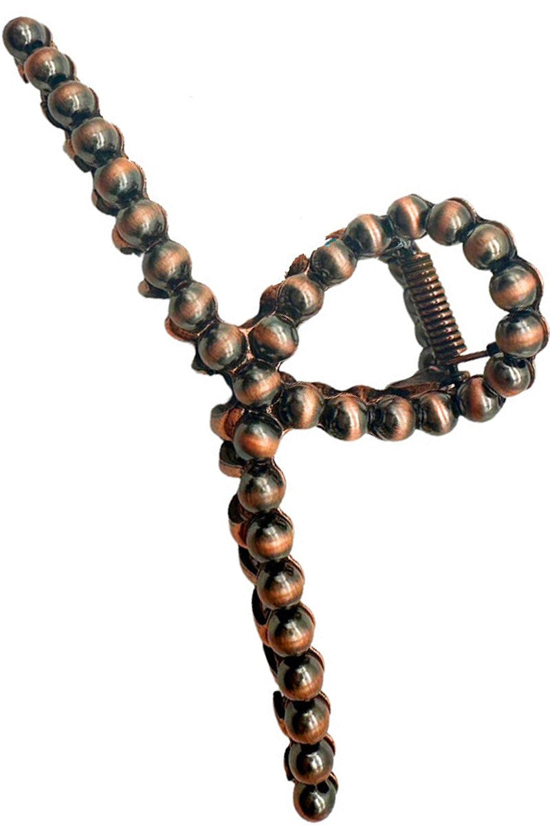 Copper Faux Navajo Pearl Hair Clip