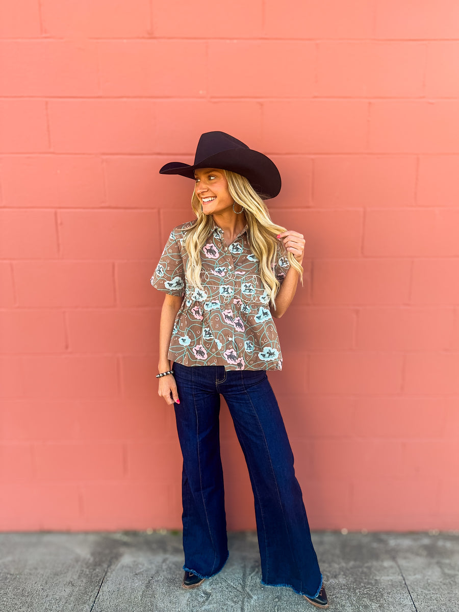 Loopty Lou Bubble Bronc Top