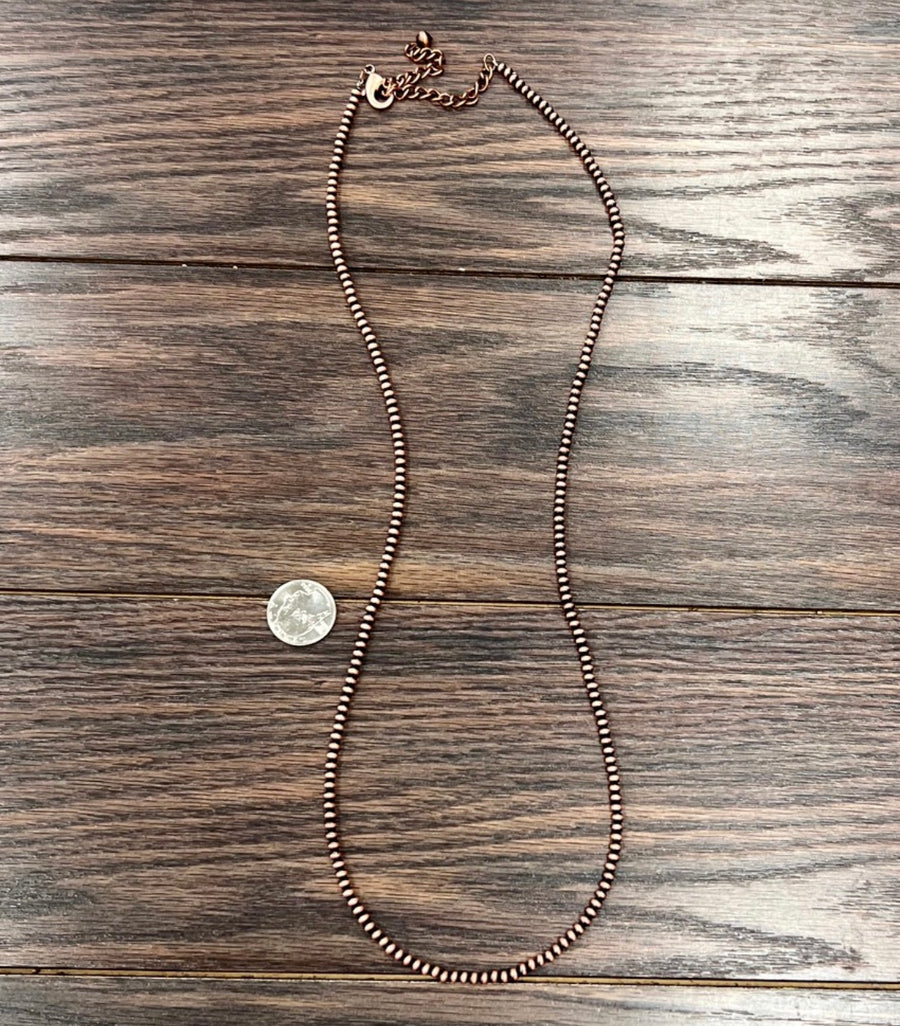 Long Copper Navajo Necklace