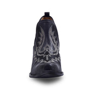 Lasso laced stitch leather bootie