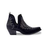 Lasso laced stitch leather bootie