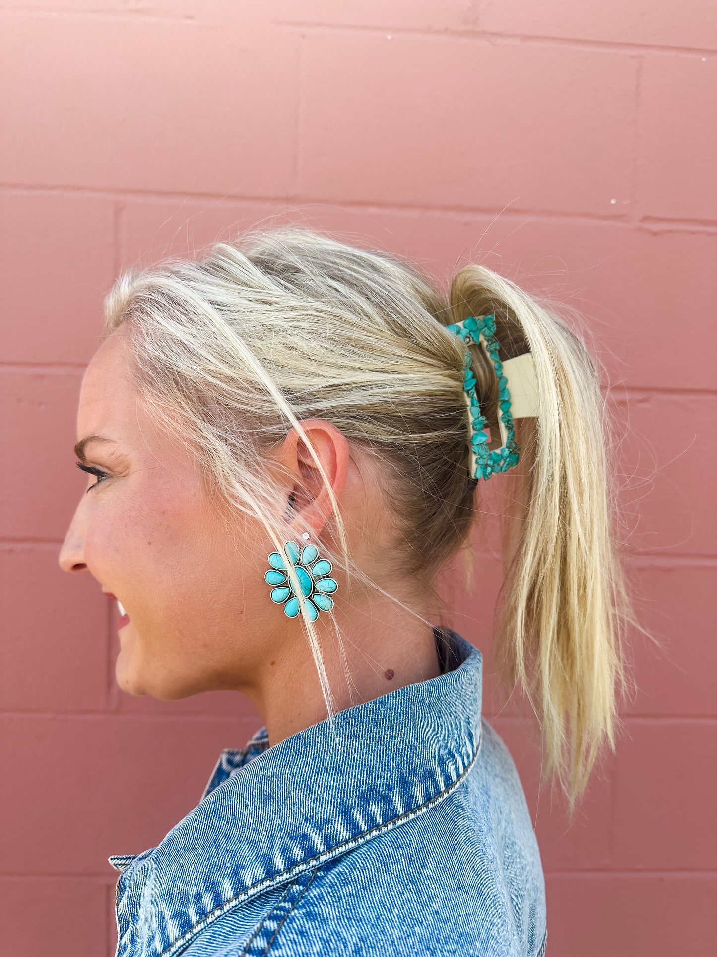 Turquoise Claw Clips