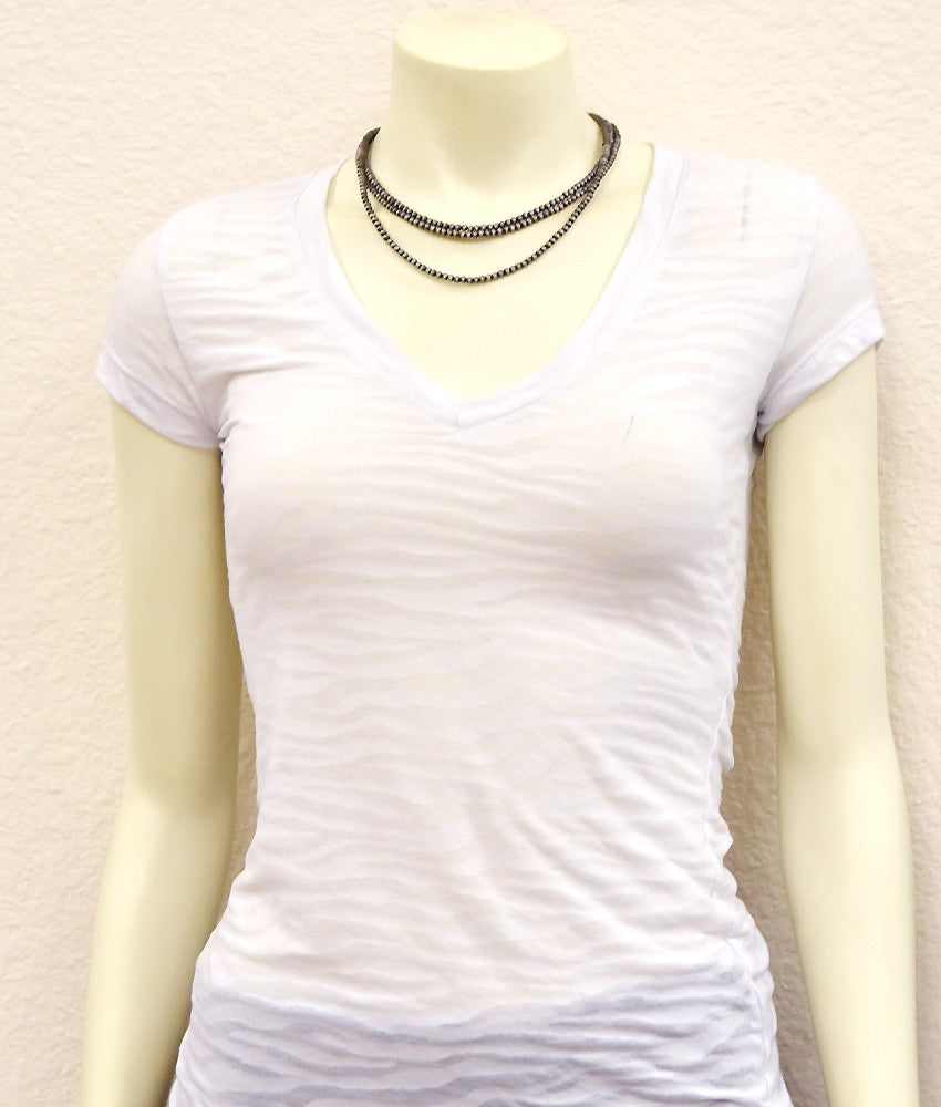 Triple Navajo pearl necklace Y