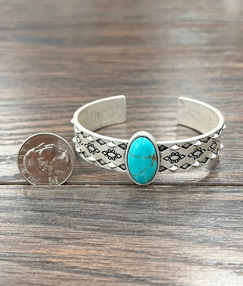 Turquoise cuff bracelet 6