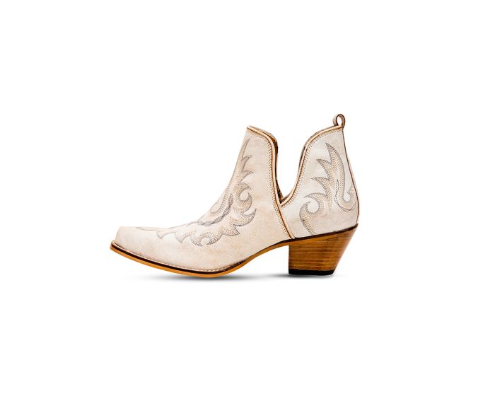 Dusty Pearl Cowgirl Booties