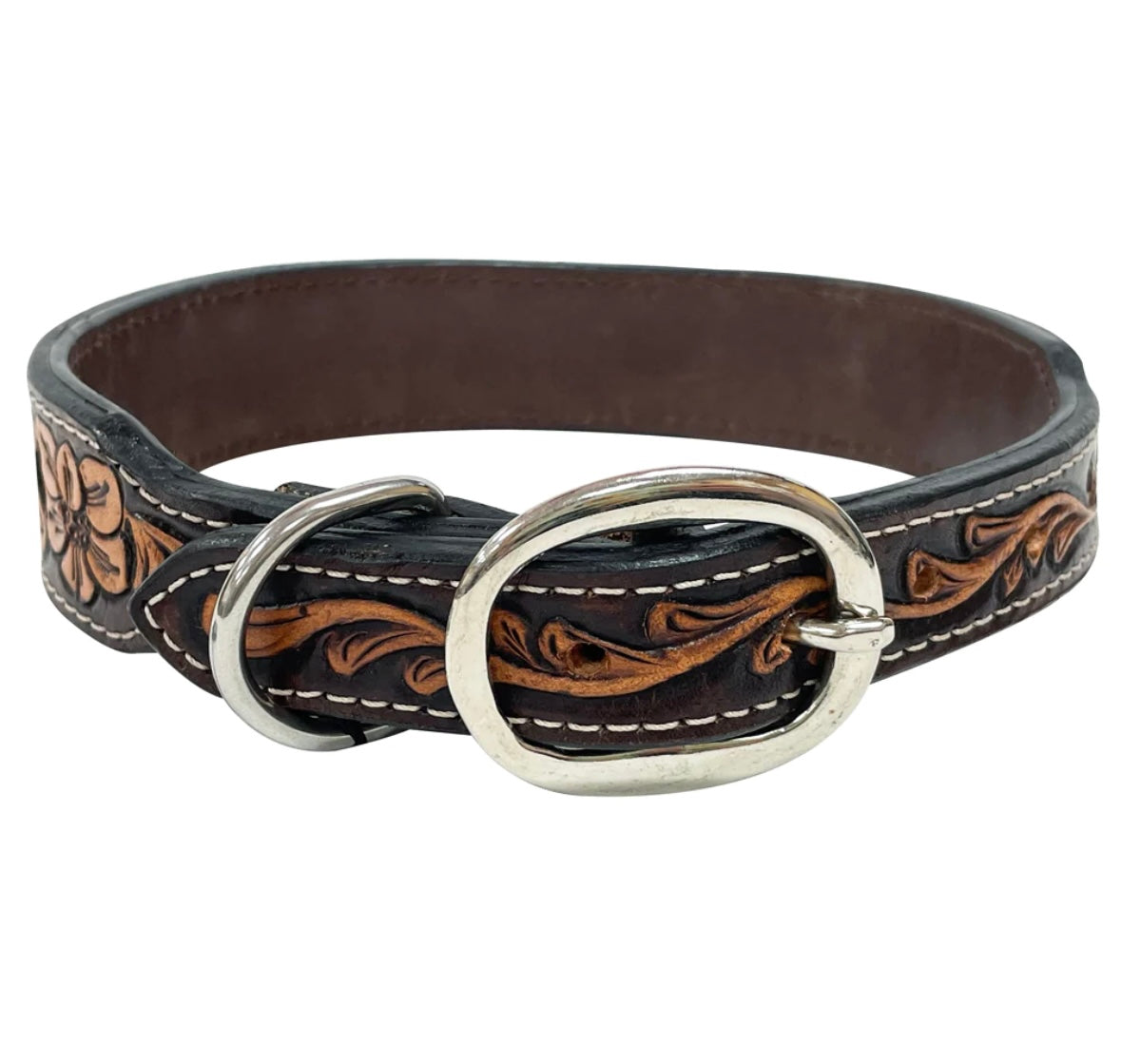 Premium Cool Blue Western Dog Collar