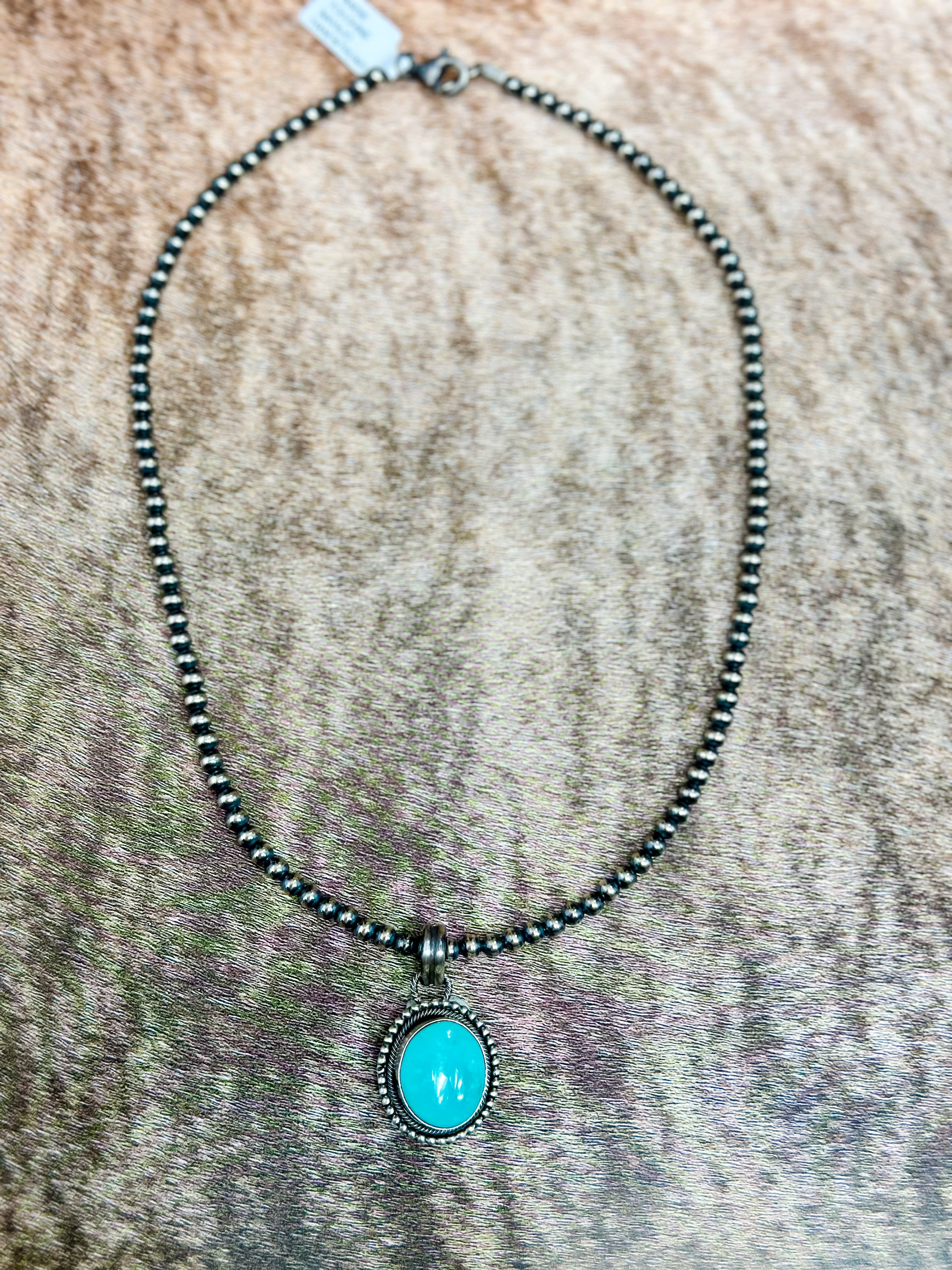 4mm Navajo Pearl Necklace 18”