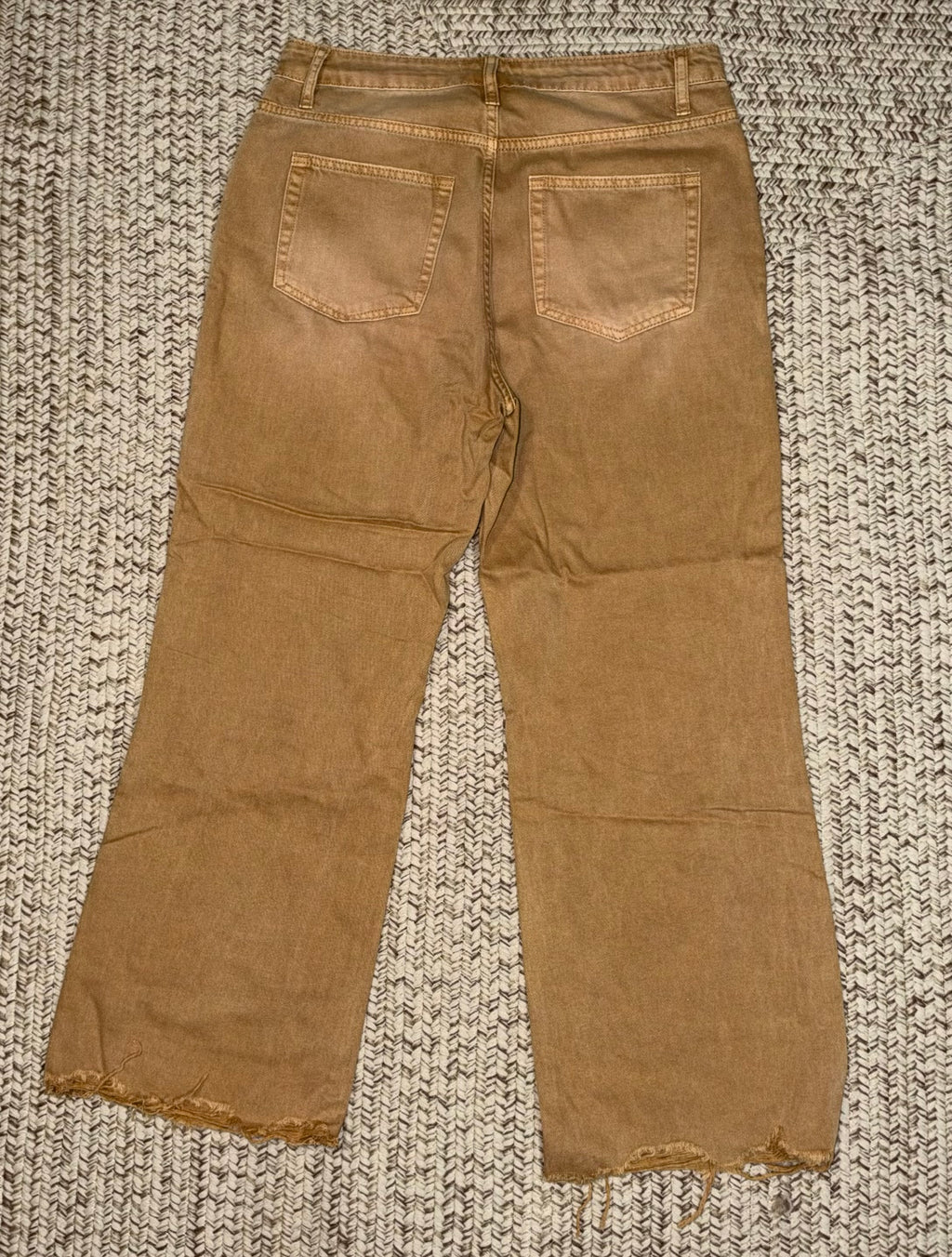 Vervet By Flying Monkey Distressed Tan Pants