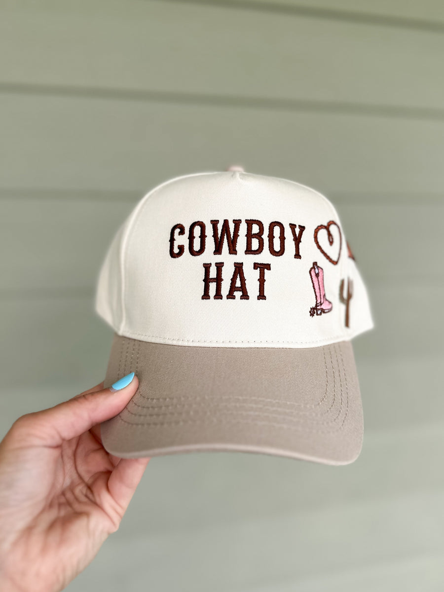 Cowboy Hat Charm Trucker Hat