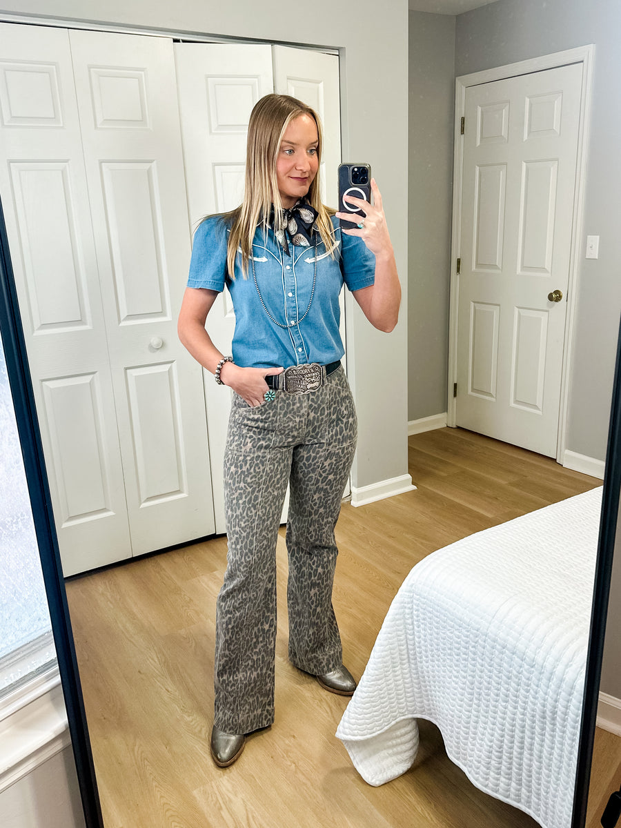 Logan Leopard Jeans (Hidden Jeans)