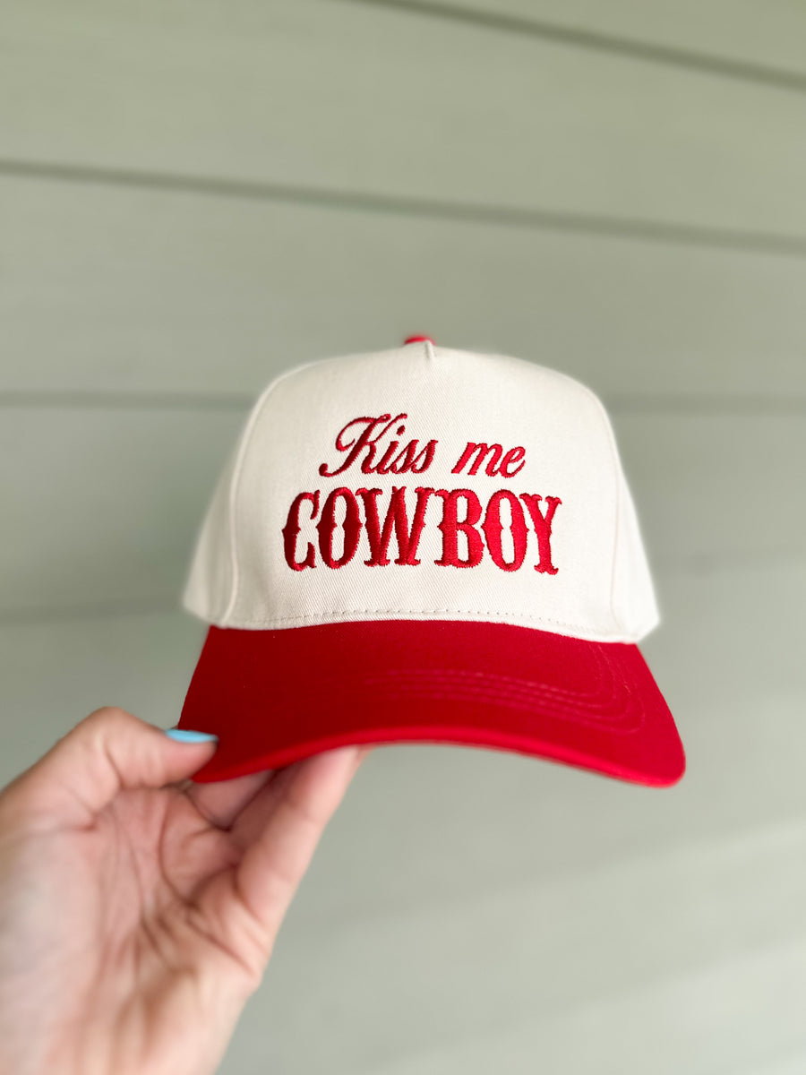 Kiss Me Cowboy Trucker Hat