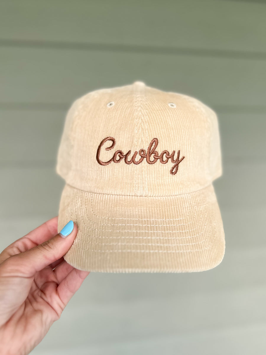 Cowboy Corduroy Ballcap (Sand)