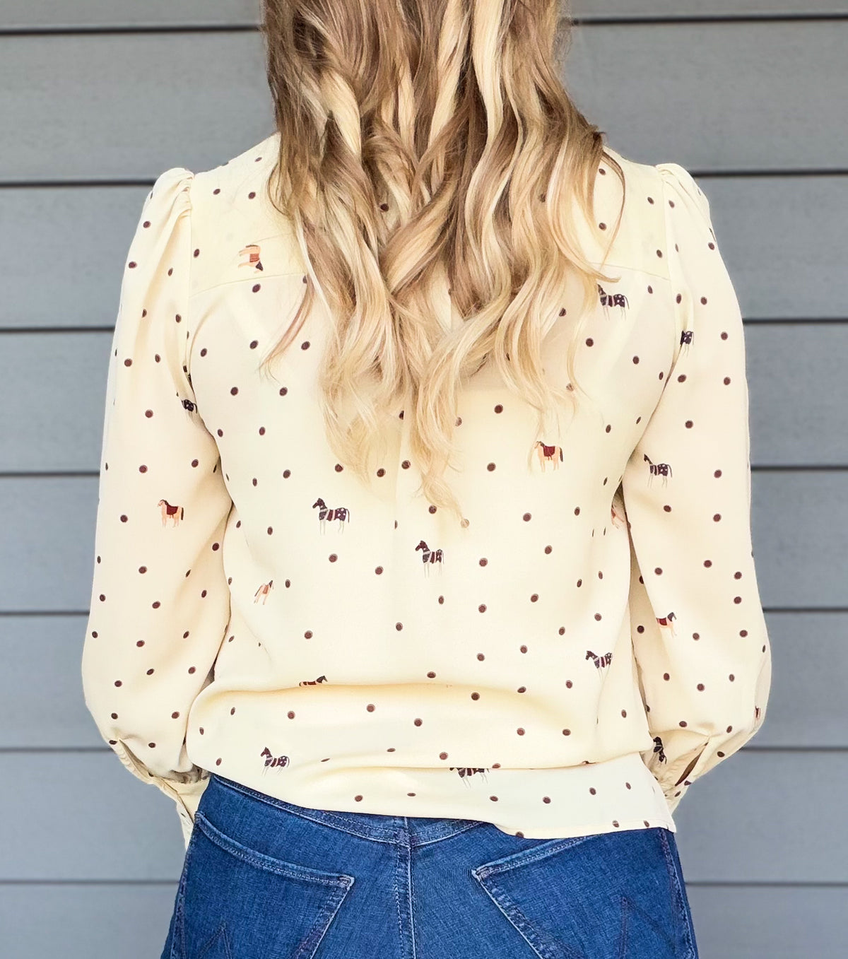 Polka Dot Ponies Blouse