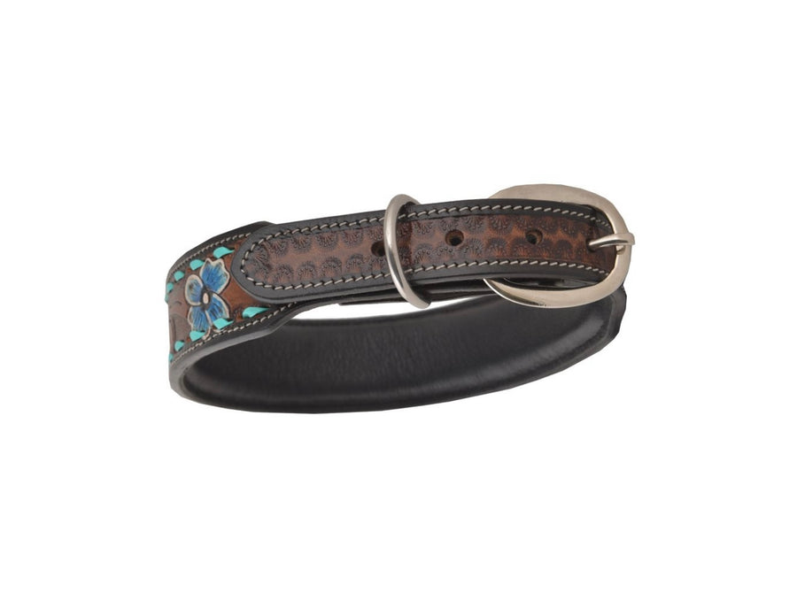 Bloom Leather Dog Collar