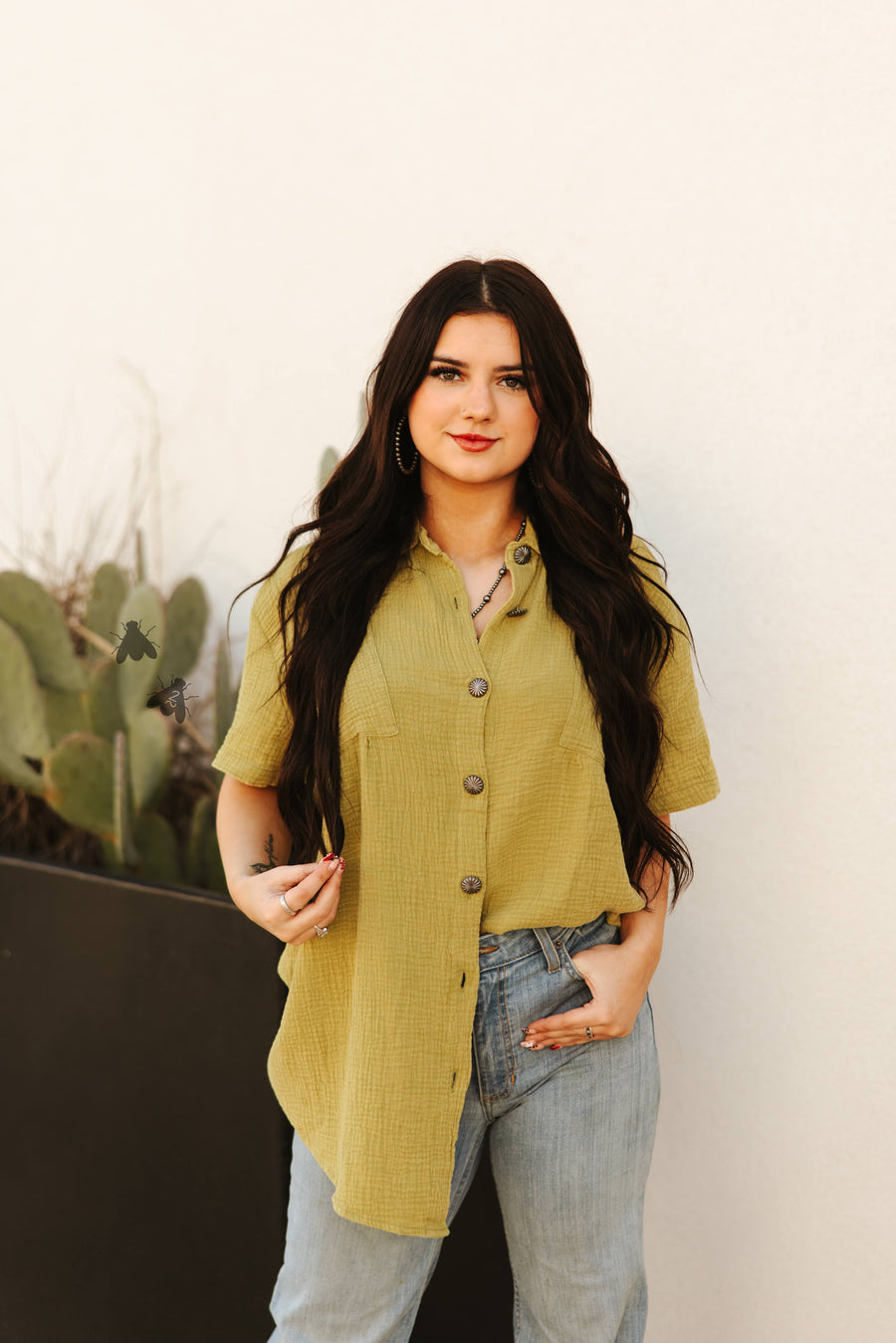 Rodeo Grounds Button Up (Verde)
