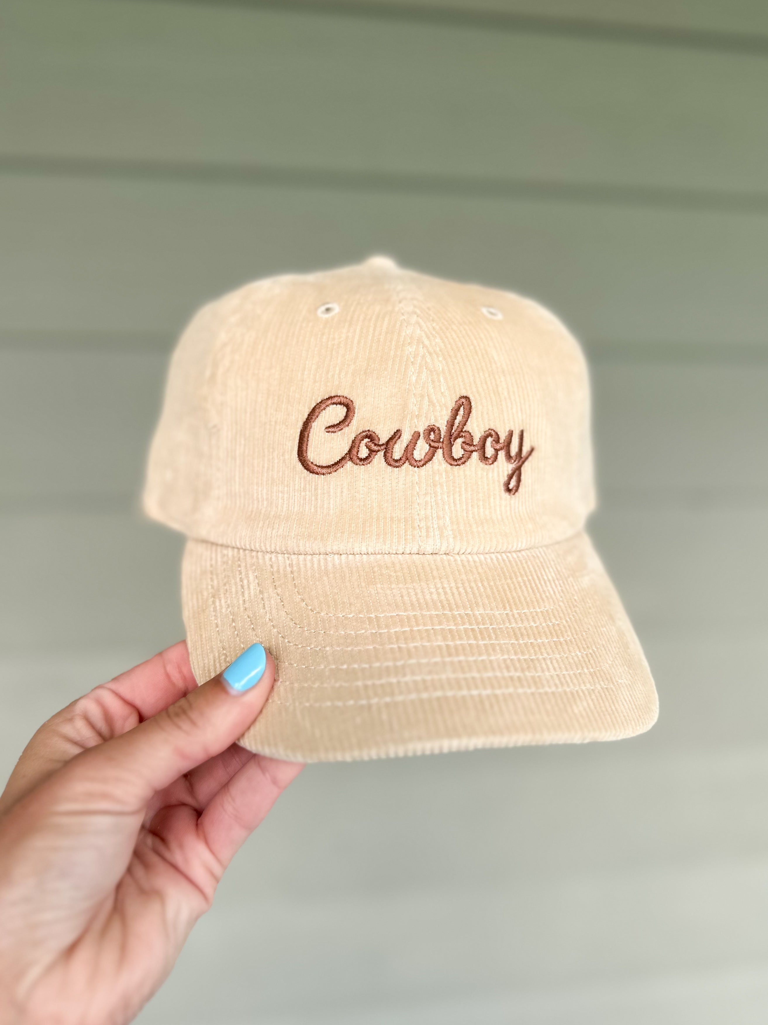 Cowboy Corduroy Ballcap (Sand)