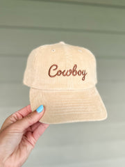 Cowboy Corduroy Ballcap (Sand)