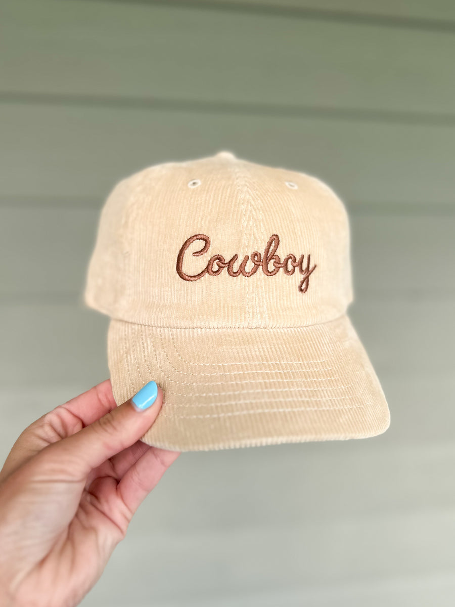 Cowboy Corduroy Ballcap (Sand)