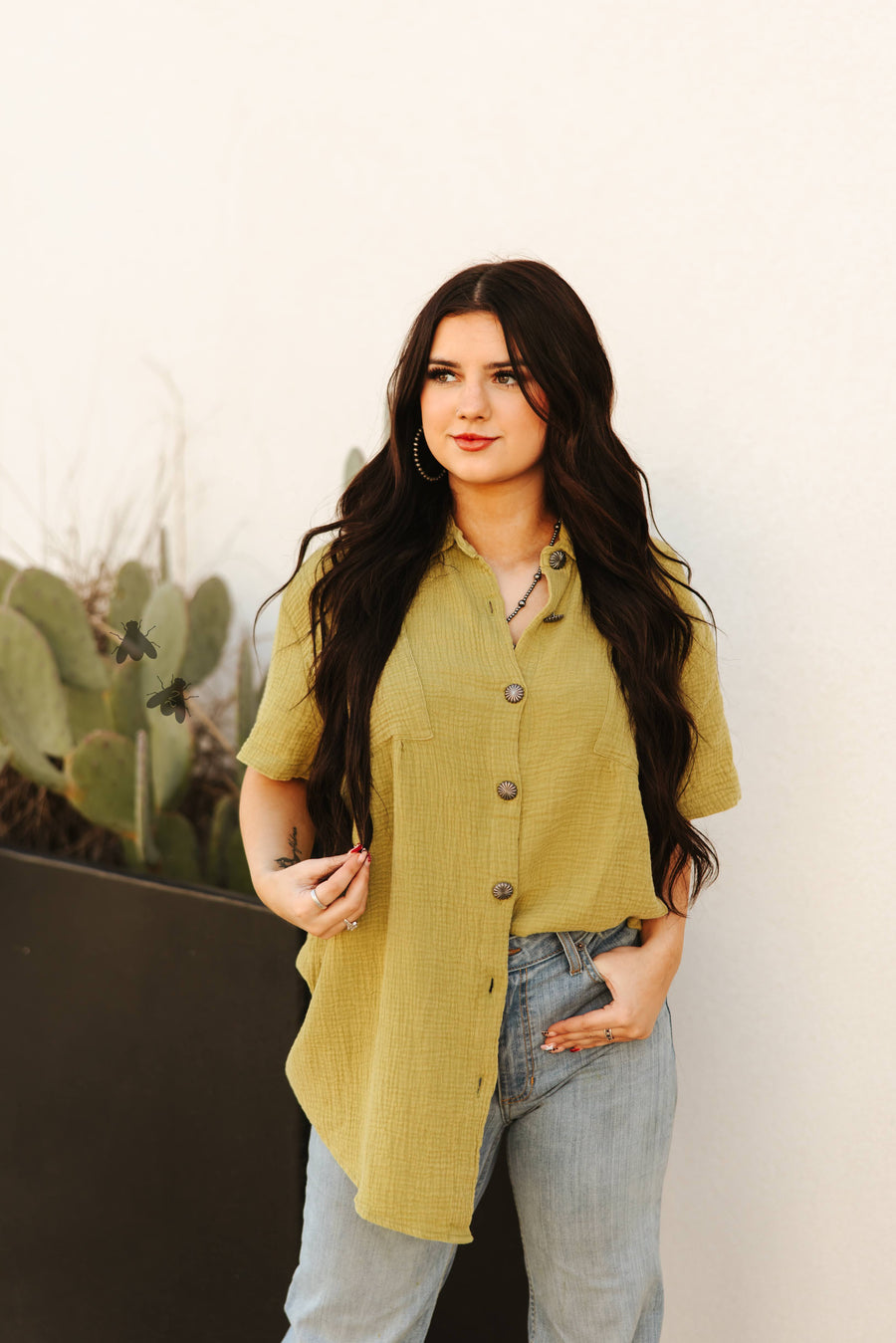 Rodeo Grounds Button Up (Verde)