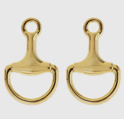 Gold Bit Earrings