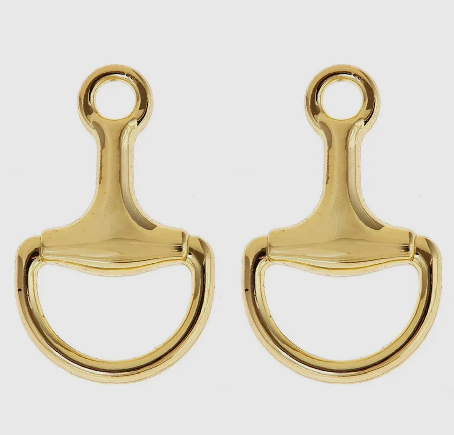 Gold Bit Earrings