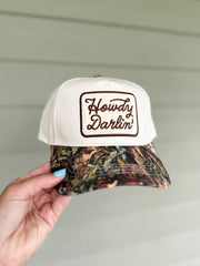 Howdy Darlin Trucker Hat (Camo)