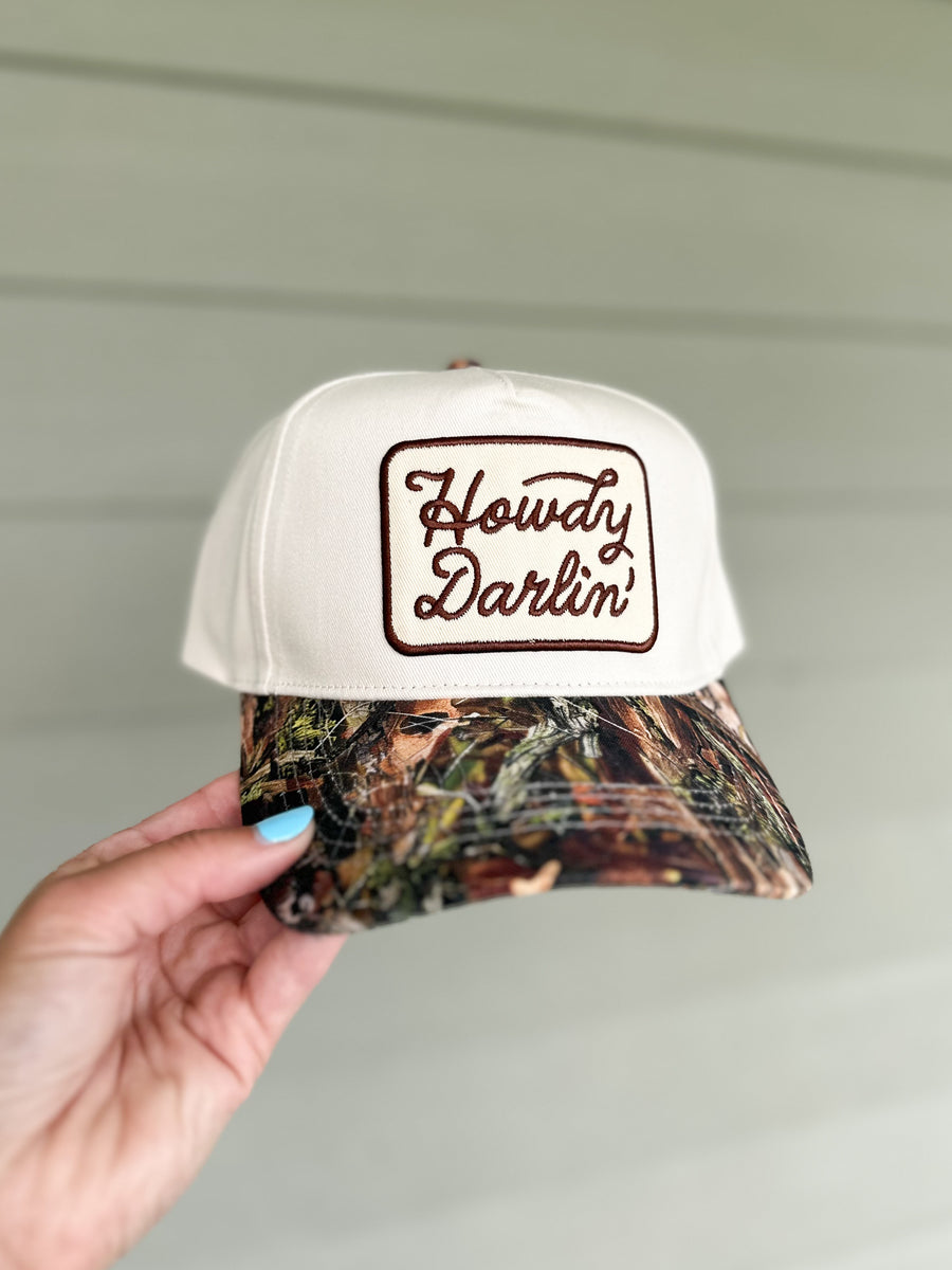 Howdy Darlin Trucker Hat (Camo)