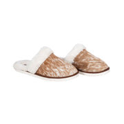 Cowhide Slippers (Brown)