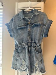 Denim Romper