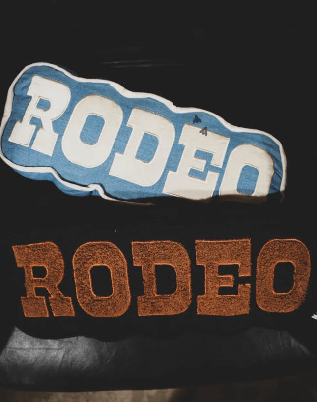 Rodeo Throw Pillow- Denim