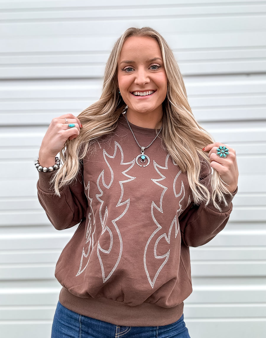 Bootstitch Sweatshirt (Brown)