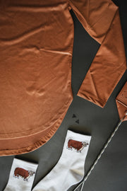 Leather Lux Long Sleeve (Saddle)