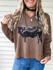 Angus Highway Knit Sweater (Brown)