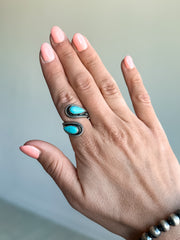 Native Made Teardrop Adjustable Ring