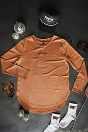 Leather Lux Long Sleeve (Saddle)