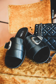 Buckle Betty Sandals Black