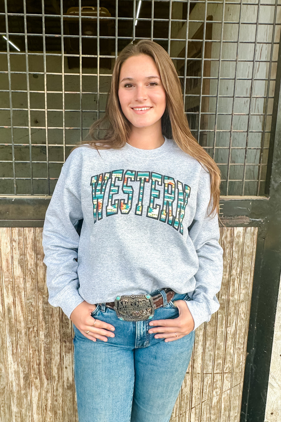 Western Aztec sweatshirt