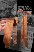 Bronze colored twilly scarf