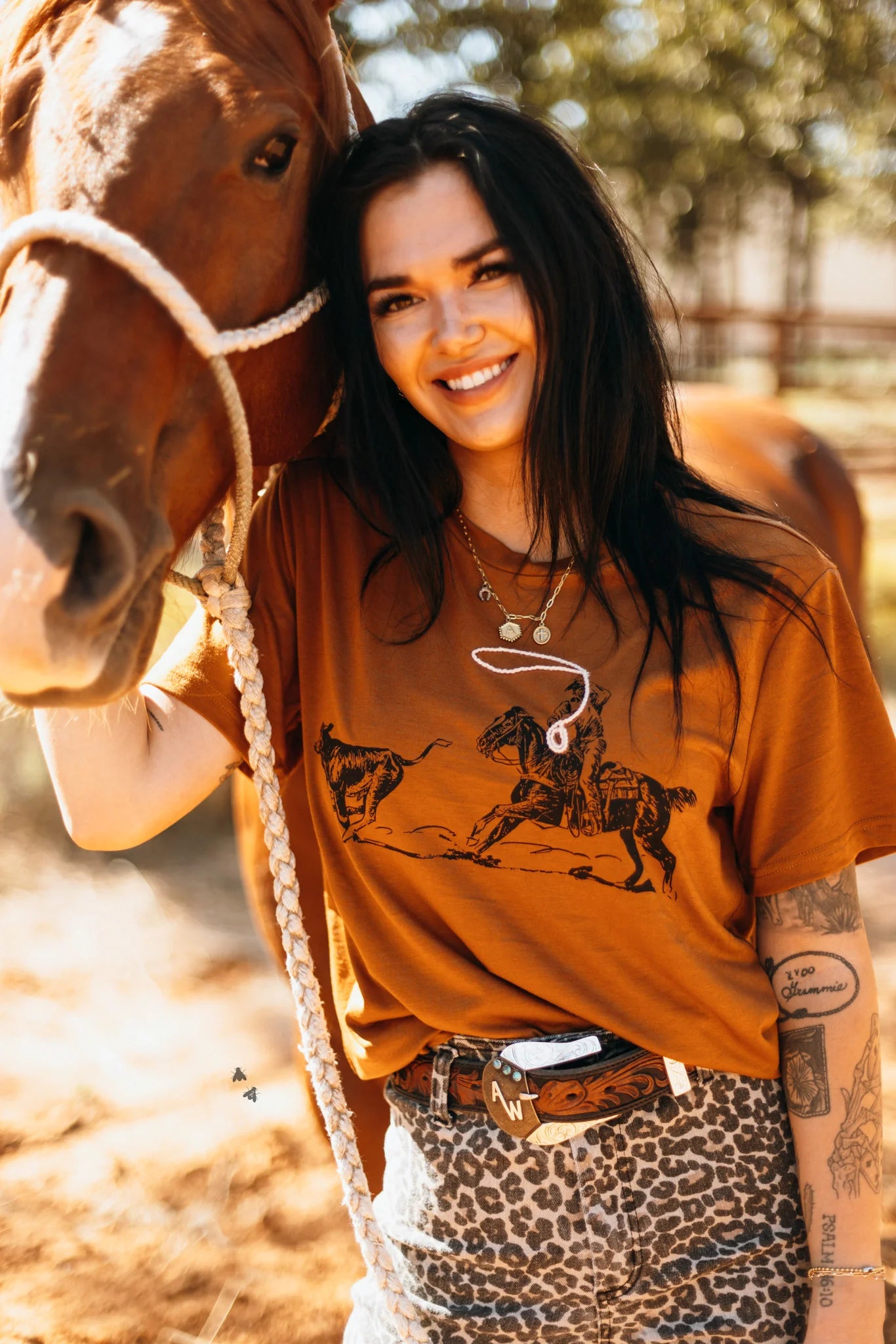 Ridin And Ropin Tee