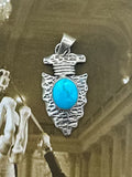 Native Made Kingman Arrowhead Pendant