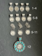 Sterling Silver Buffalo Nickel Pendant – Rope Border – Artist Jason Ogg