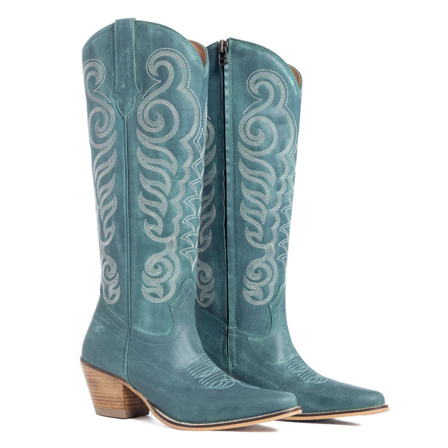 Denver Boots in Turquoise