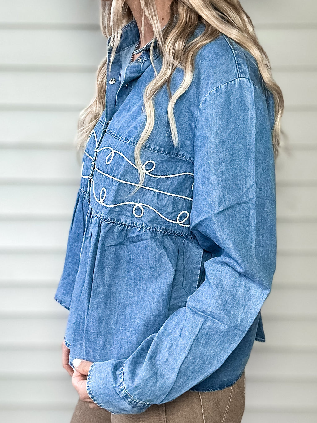 Loopty Lou Long Sleeve (Denim)