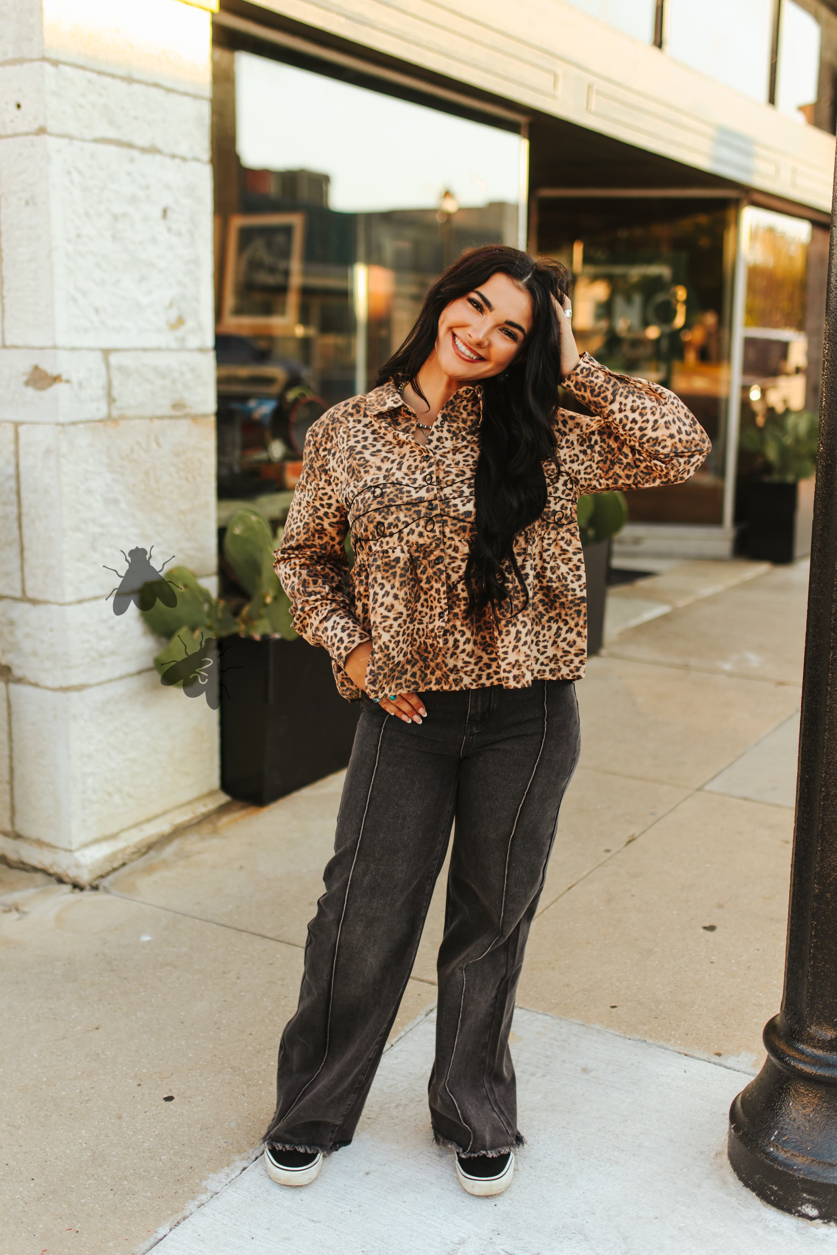 Loopty Lou Long Sleeve (Leopard)